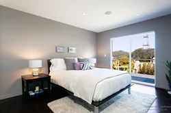 Bedroom interior white ceiling