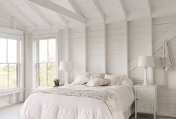 Bedroom interior white ceiling