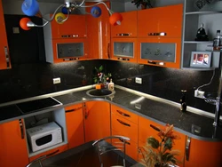 Photo Of Kitchen Orange And Black
