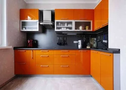 Photo Of Kitchen Orange And Black