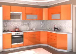 Small kitchens orange photos