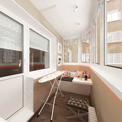 Loggia design 12 sq m