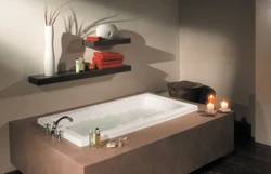 Bathroom Interior With Built-In Bath