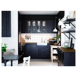 İnteryerdə Akstad IKEA mətbəxi