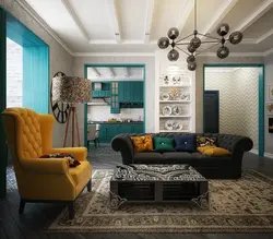 Fusion living room interior photo
