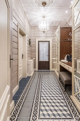 Hallways in a wooden house photo design