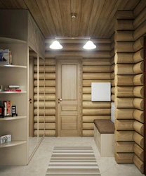 Hallways In A Wooden House Photo Design