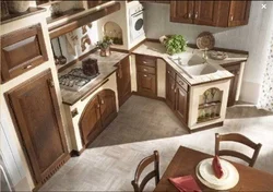 Kitchen corners tiles photo