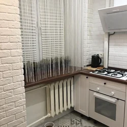 Window Sill As A Countertop In The Kitchen Photo In Khrushchev