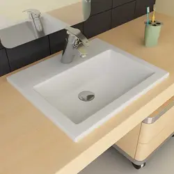 Countertop mounted bath sink photo