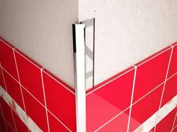 Corners for tiles in the bathroom photo in the bathroom interior