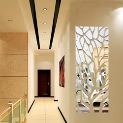 Decorative mirrors on the wall for the interior in the hallway