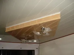 Do-it-yourself panel ceiling in the kitchen photo