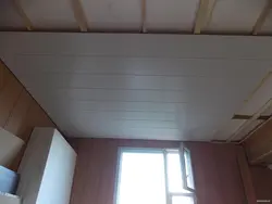 Потолок из панелей на кухне своими руками фото