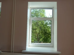 Plastic window with a window for the kitchen example photo