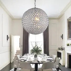 Mətbəx Interyerində Kristal Çilçıraq