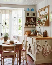 Do-it-yourself kitchen interior in an apartment