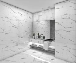 Porcelain stoneware 1200x600 bathroom design