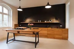 Kitchen without upper cabinets design 2023