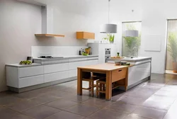 Kitchen without upper cabinets design 2023