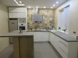 Кухня без верхних шкафов дизайн 2023