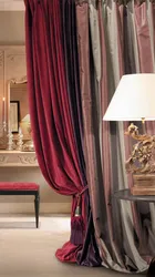 Velvet Curtains In The Kitchen Interior