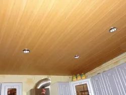 Фото потолка кухни из мдф