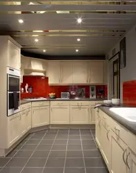 Photo Of Kitchen Ceiling Made Of MDF