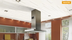 Photo of kitchen ceiling made of MDF