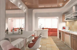 Combine kitchen and balcony design