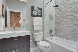 Combination of white in the bathroom interior