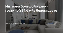 Kitchen living room design 6 m