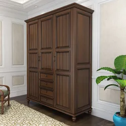 Wooden cabinets in the hallway photo