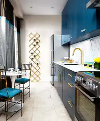Дизайн вытянутой кухни 8 м