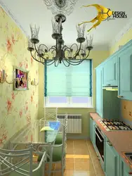 Дизайн вытянутой кухни 8 м