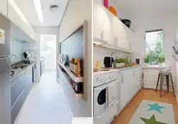 Дизайн вытянутой кухни 8 м