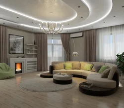 Пәтердегі Үлкен Қонақ Бөлменің Фотосы