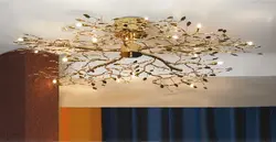 Ceiling chandelier for the living room inexpensive photo