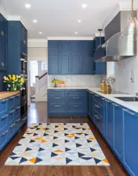 Blue kitchen design