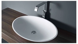 Bathroom Sink Overlay On The Countertop Photo Of The Bathtub