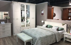 Country Angstrom bedroom in the interior photo