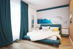 Sea ​​Wave In The Bedroom Interior