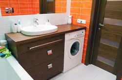 Столешница в ванную комнату под стиральную фото