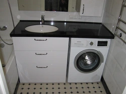 Countertop ҳаммом барои акс мошини ҷомашӯӣ