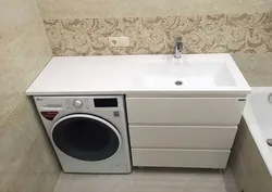 Столешница в ванную комнату под стиральную фото