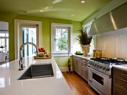 What wallpaper is best for a kitchen with a gas stove photo design