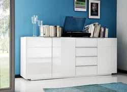 Chests of drawers wardrobes in the bedroom interior photo