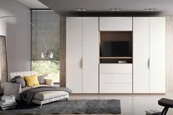 Modern Wardrobes With TV In The Bedroom Photo