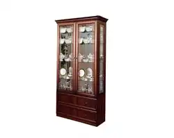 Photo display case for dishes in the living room inexpensively