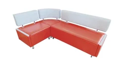 Corner sofa for the kitchen with drawers photo